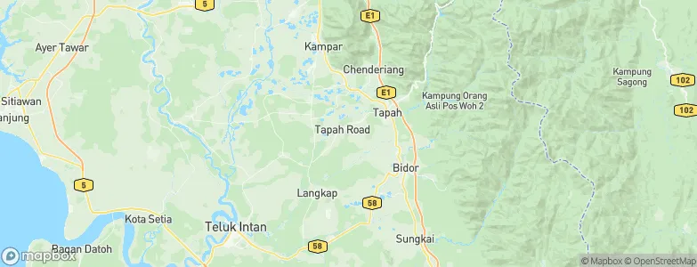 Tapah Road, Malaysia Map
