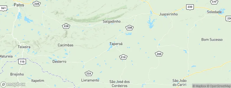 Taperoá, Brazil Map