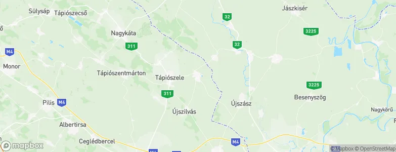 Tápiógyörgye, Hungary Map
