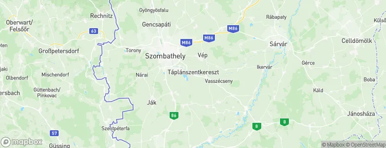 Táplánszentkereszt, Hungary Map