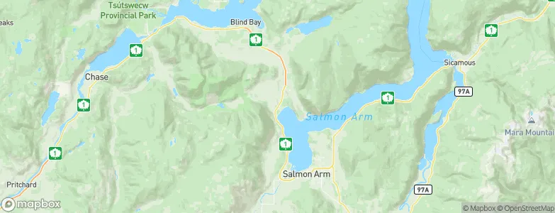 Tappen, Canada Map