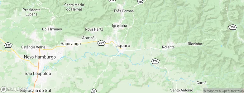 Taquara, Brazil Map