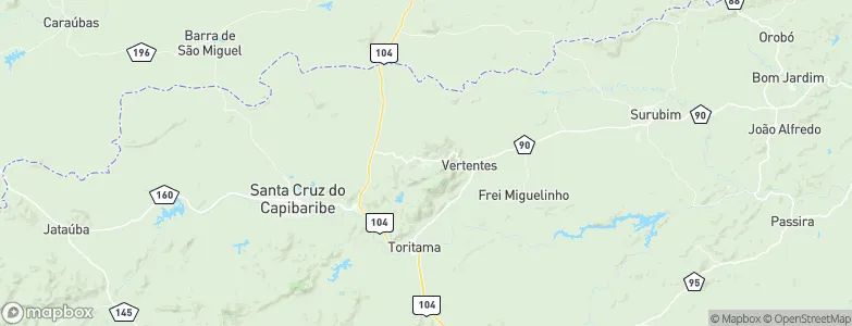 Taquaritinga do Norte, Brazil Map