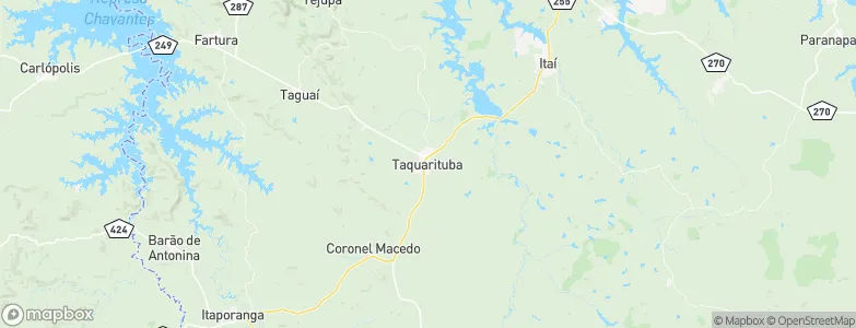 Taquarituba, Brazil Map