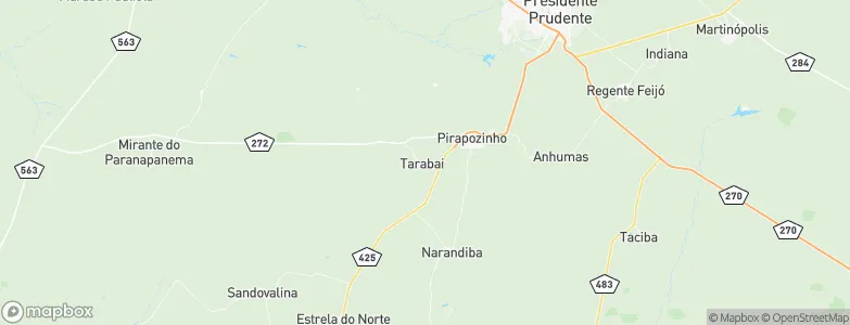 Tarabai, Brazil Map