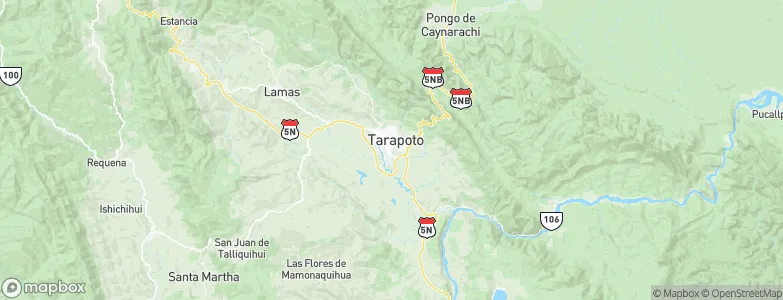 Tarapoto, Peru Map