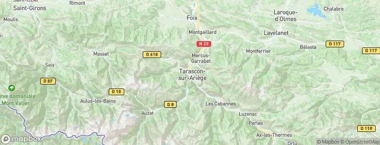 Tarascon-sur-Ariège, France Map