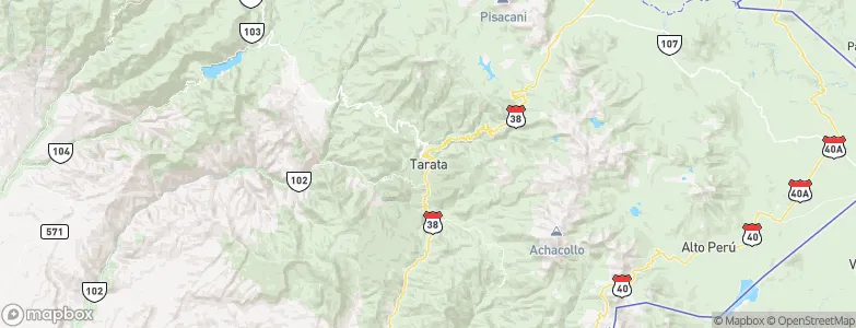 Tarata, Peru Map