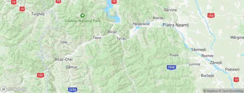 Tarcău, Romania Map