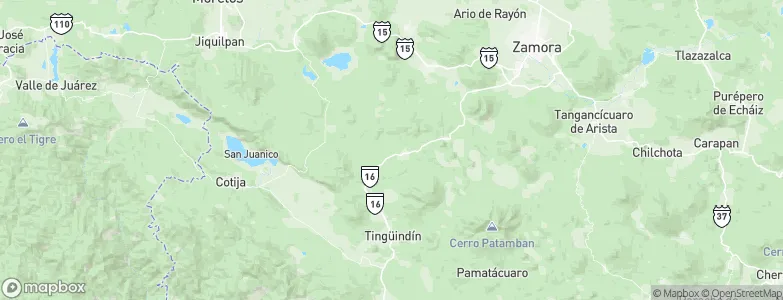 Tarécuato, Mexico Map