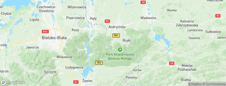 Targanice, Poland Map