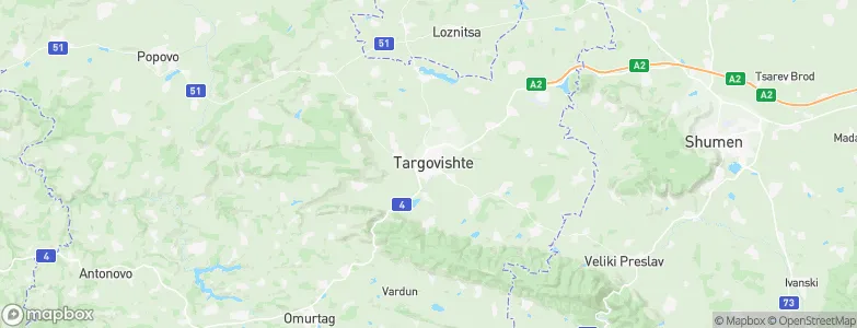 Targovishte, Bulgaria Map