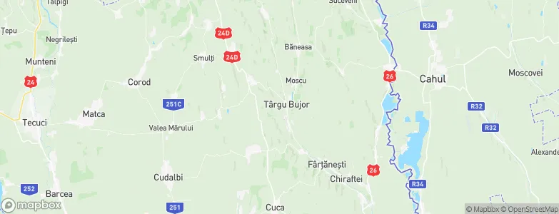 Târgu Bujor, Romania Map