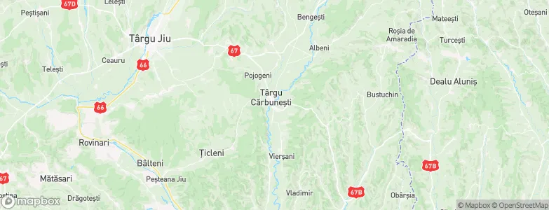 Târgu Cărbuneşti, Romania Map