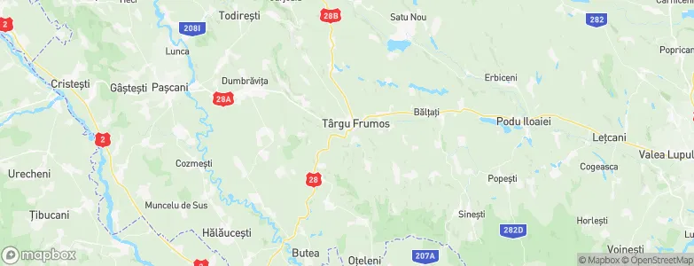 Târgu Frumos, Romania Map