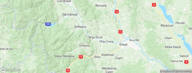 Târgu Ocna, Romania Map
