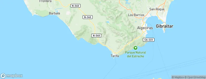 Tarifa, Spain Map