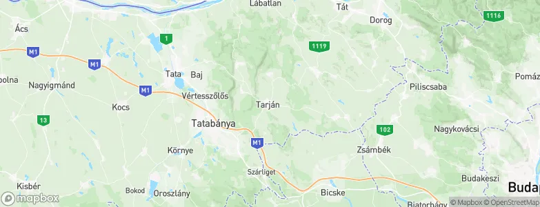Tarján, Hungary Map