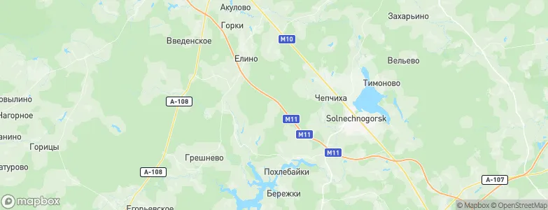 Tarkhovo, Russia Map