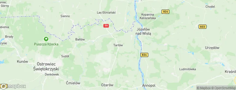 Tarłów, Poland Map