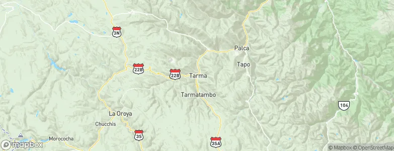 Tarma, Peru Map