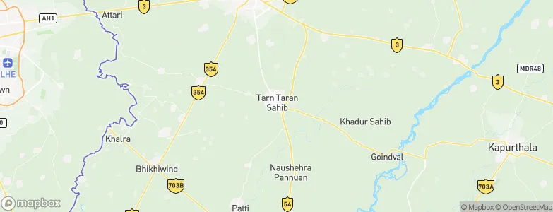 Tarn Taran, India Map
