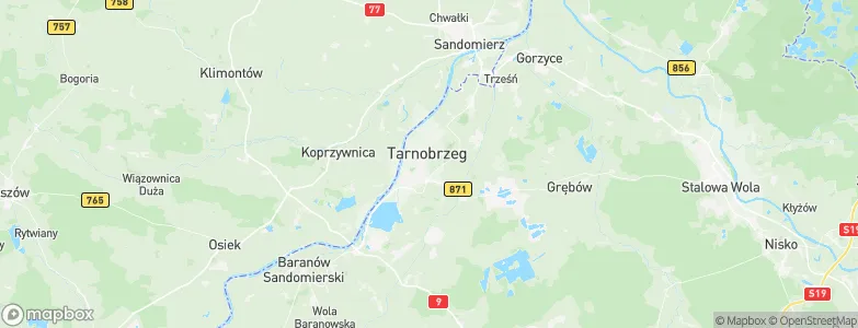 Tarnobrzeg, Poland Map