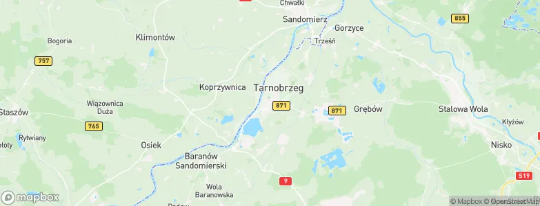 Tarnobrzeg, Poland Map