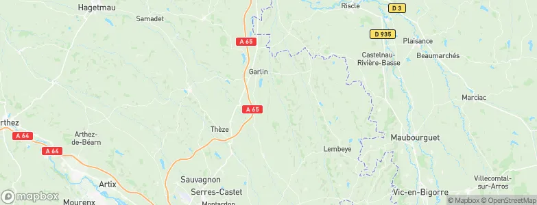 Taron-Sadirac-Viellenave, France Map