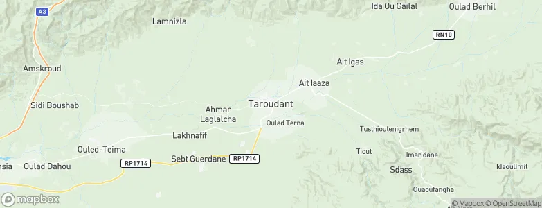 Taroudant, Morocco Map