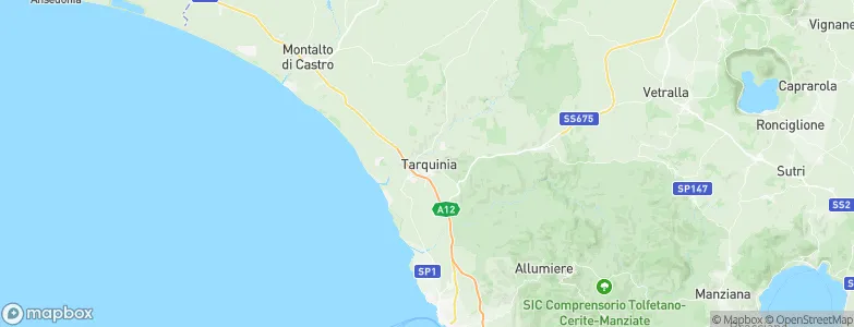Tarquinia, Italy Map