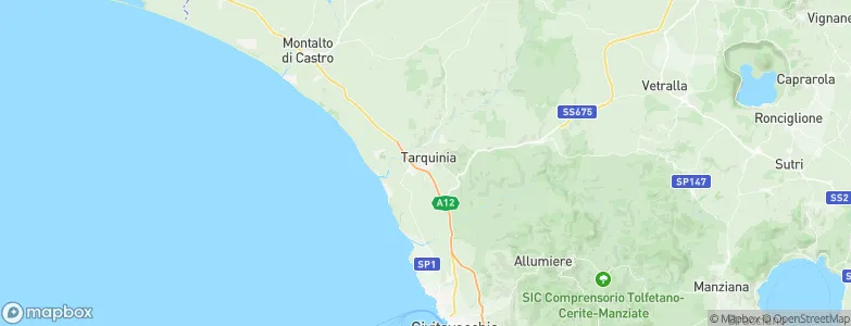 Tarquinia, Italy Map