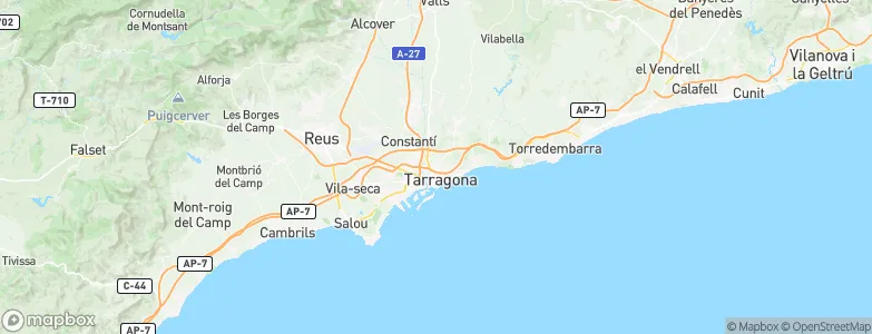 Tarragona, Spain Map