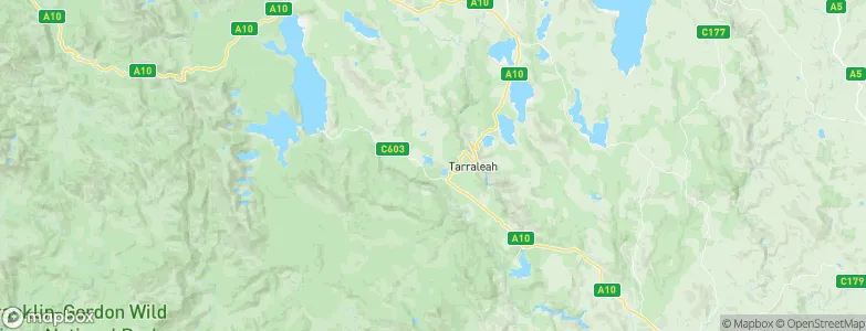 Tarraleah, Australia Map