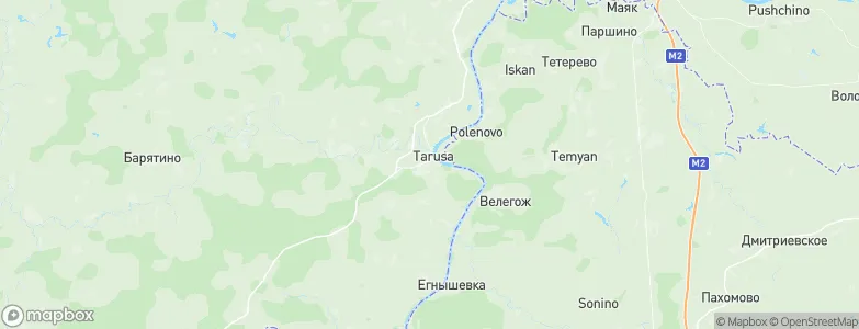 Tarusa, Russia Map