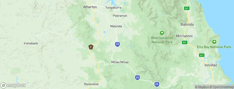 Tarzali, Australia Map