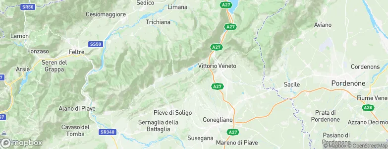 Tarzo, Italy Map