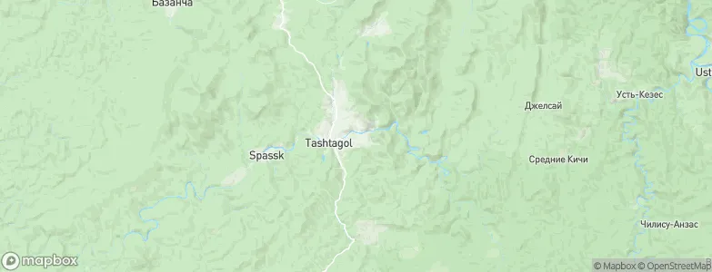 Tashtagol, Russia Map