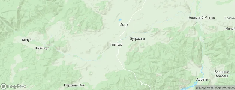 Tashtyp, Russia Map