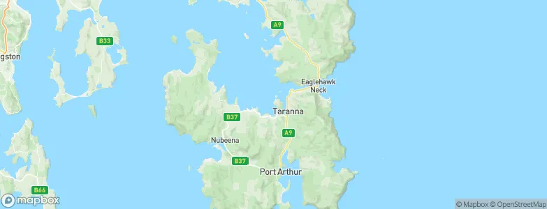 Tasman Peninsula, Australia Map