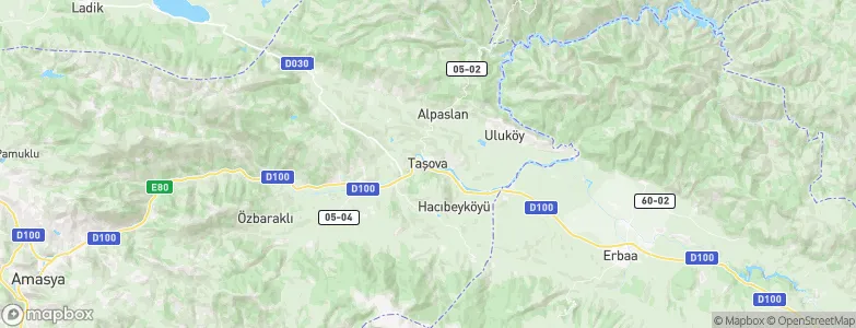 Taşova, Turkey Map