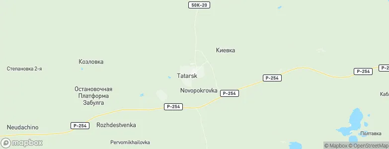 Tatarsk, Russia Map