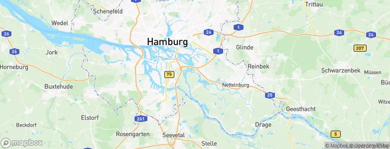 Tatenberg, Germany Map