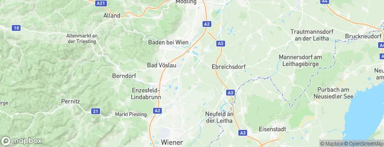 Tattendorf, Austria Map