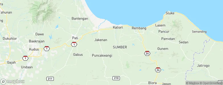 Taunan, Indonesia Map