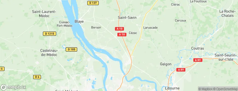 Tauriac, France Map