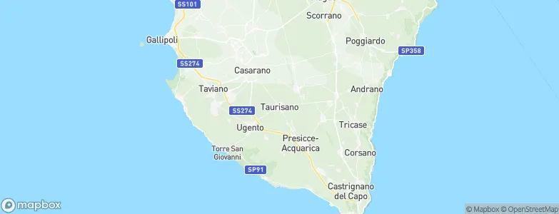 Taurisano, Italy Map
