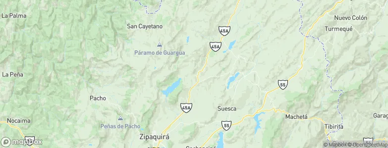 Tausa, Colombia Map