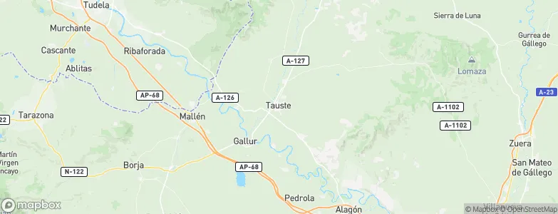 Tauste, Spain Map
