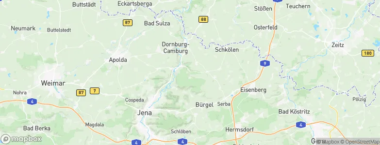 Tautenburg, Germany Map